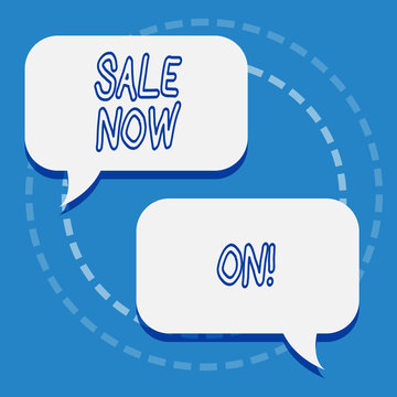 Writing note showing Sale Now On. Business photo showcasing Reduction of prices Discounts Special offers at this time