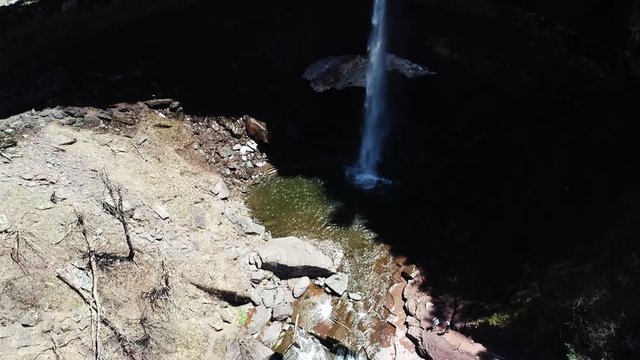 Tilt up aerial, Kaaterskill Falls