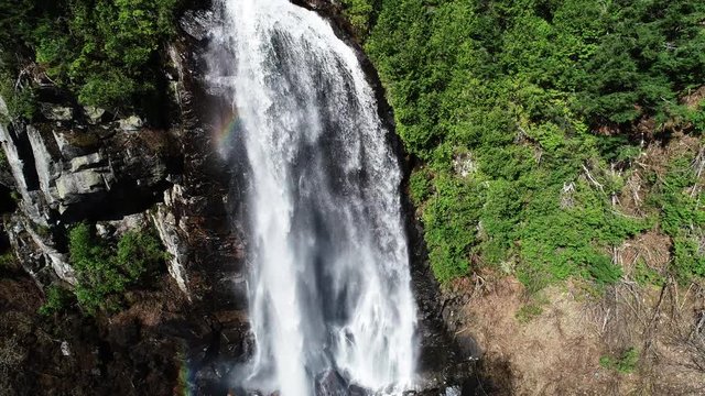 Tilt Down Aerial, OK Slip Falls In New York