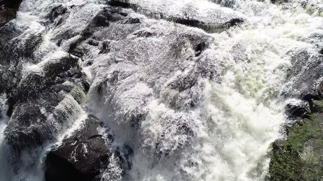 Aerial, Shohola Falls in Pennsylvania