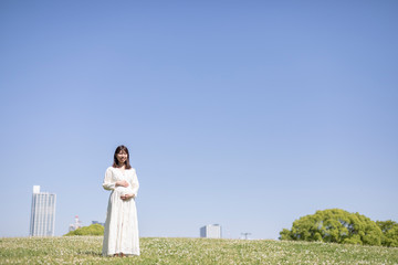 青空と妊婦