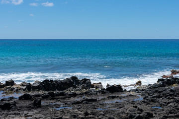 Lava Beach in Poipu, Kaua'i, Hawaii