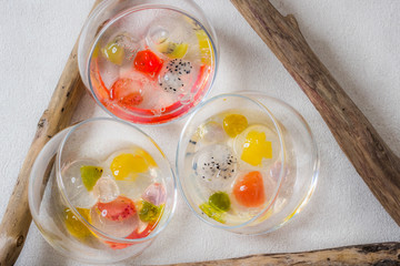 九龍球  香港のゼリー　Spherical jelly popular in Hong Kong