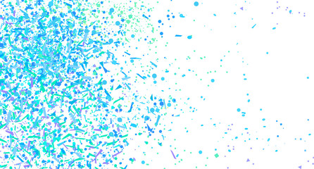 Confetti on isolated white background. Luxury texture. Festive backdrop with glitters. Pattern for work. Print for polygraphy, posters, banners and textiles. Doodle for design and business