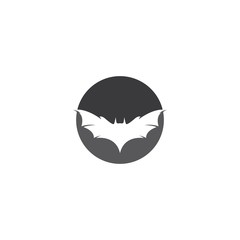 Bat logo template vector icon illustration