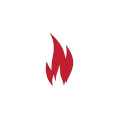 Fire flame logo template vector icon illustration