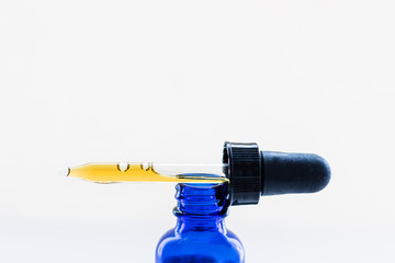 CBD Cannabis Oil Tincture Isolated On White