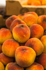 Close-up of succulent peaches