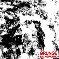 Grunge is black and white. Abstract dark background of the old surface. Vector pattern of cracks. Worn wall texture.