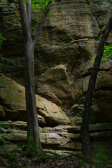 Obraz premium Sunlight on the canyon walls