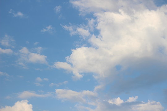 abstract white clouds on blue sky background