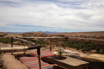 Ksar of Ait-Ben-Haddou is a fortified city made up of six kasbahs. It has been featured as a background for several movies