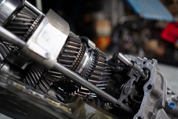 Fototapeta na wymiar Car's engine details