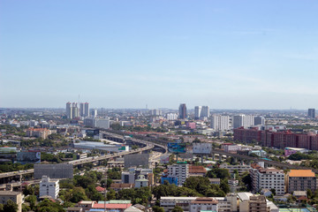 Naklejka premium panorama view Bangkok city landscape
