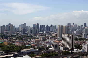 Fototapeta na wymiar panorama view Bangkok city landscape