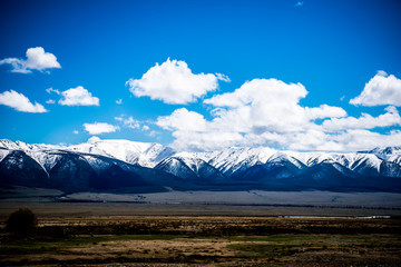 Beautiful spring landscape in Altai 