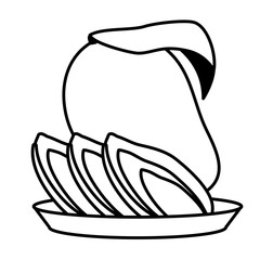 tropical fruits design