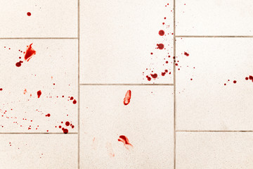 A violence conceptual background which shows blood drops and splash is scary and dirty.