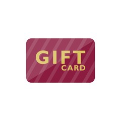 Gift card, Shopping gift card flat icon
