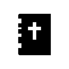 Fototapeta premium Bible flat vector icon