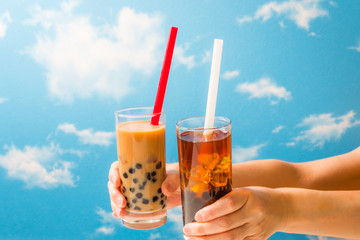 タピオカミルクティー Tapioca bubble milk tea