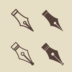 Set of black paint icons, illustration