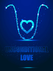 Psychology. Unconditional love - an elixir for the soul. Frame structure.