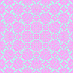 Pink and blue beauty flat pattern