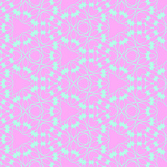 Pastel beauty pattern with floral elements
