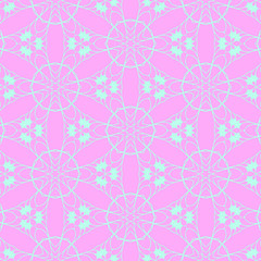 Pastel beauty pattern with floral elements