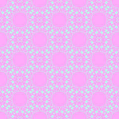 Pastel beauty pattern with floral elements