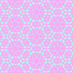 Pastel beauty pattern with floral elements