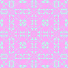 Pastel beauty pattern with floral elements