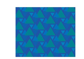 Fototapeta premium Blue triangle background template design.