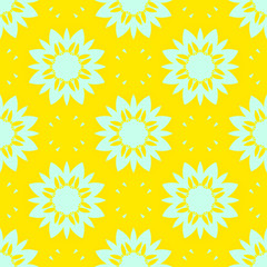 Beauty floral yellow pattern, spring cover design