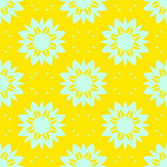 Beauty floral yellow pattern, spring cover design