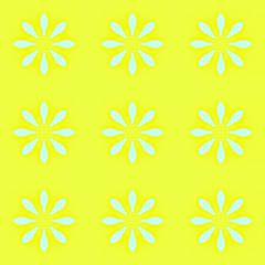 Beauty floral yellow pattern, spring cover design