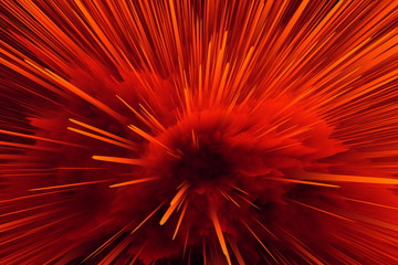 Explosion orange rot