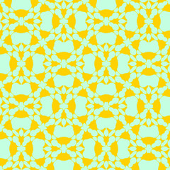 Yellow summer beauty color flat pattern