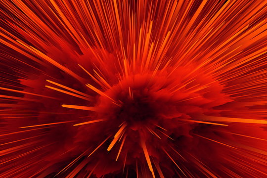 Explosion orange rot