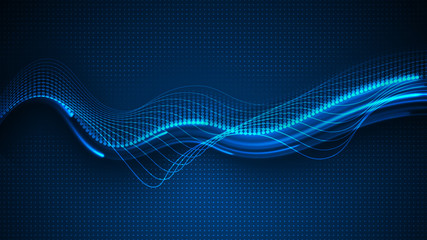 Abstract wave energy background