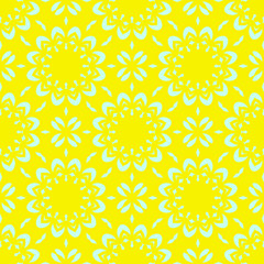 Beauty vintage yellow texture, floral pattern