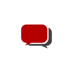 Bubble chat speak icon logo design vector template