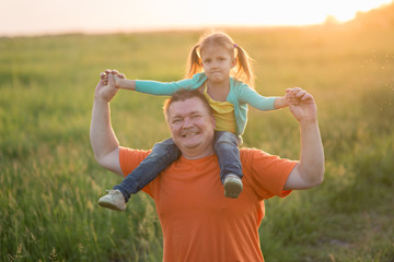 Dad and daughter