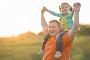 Fototapeta premium Dad and daughter