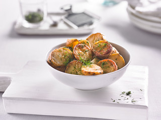 baked potato in a plate