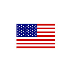 American flag icon logo design vector template