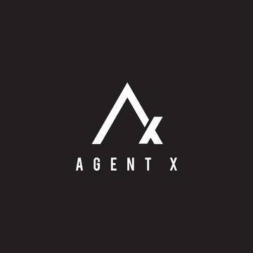 AX logo design vector template