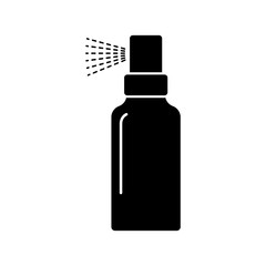 black spray icon, vector illustration