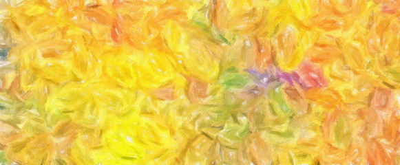 Abstract impressionism massive brush strokes on canvas background. Art design pattern for decorate print products as poster, invitation, cards or banner and web graphic work. Colorful stylish texture